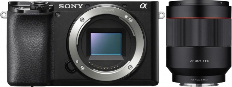 Zubehör  Sony Alpha ILCE 6100 + Samyang AF 35mm F1.4