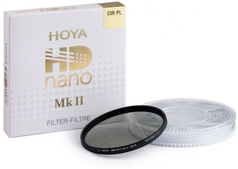 Caractéristiques techniques  Filtre polarisant circulaire Hoya HD Nano MK II 82mm