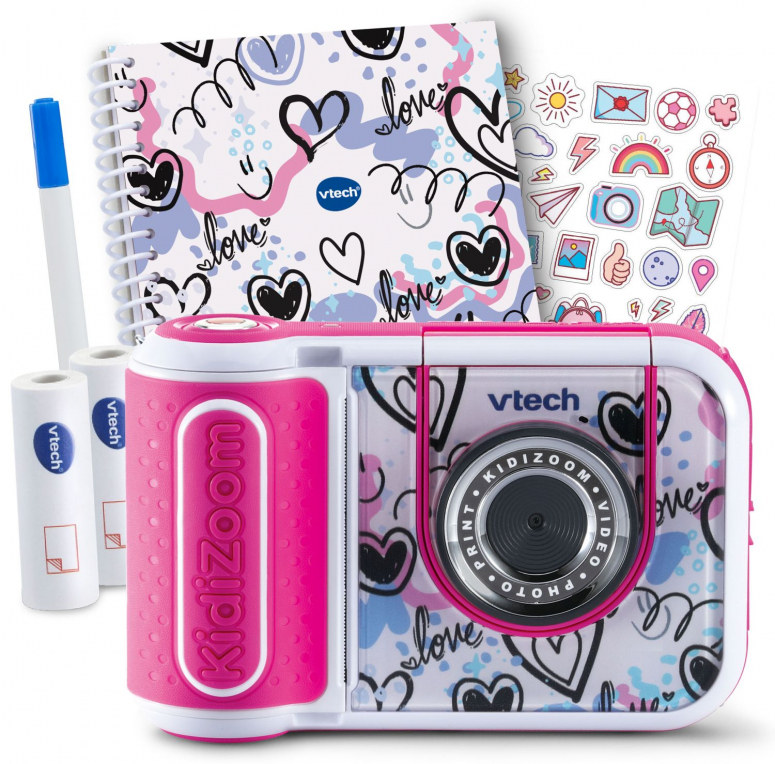 VTech KidiZoom Print Cam Scrapbook Bundle pink