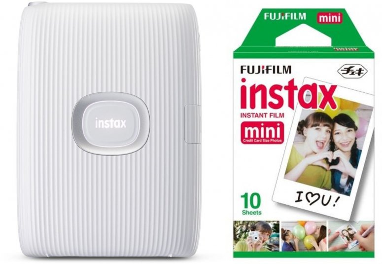 Fujifilm Instax Mini Link2 clay white + Mini Film