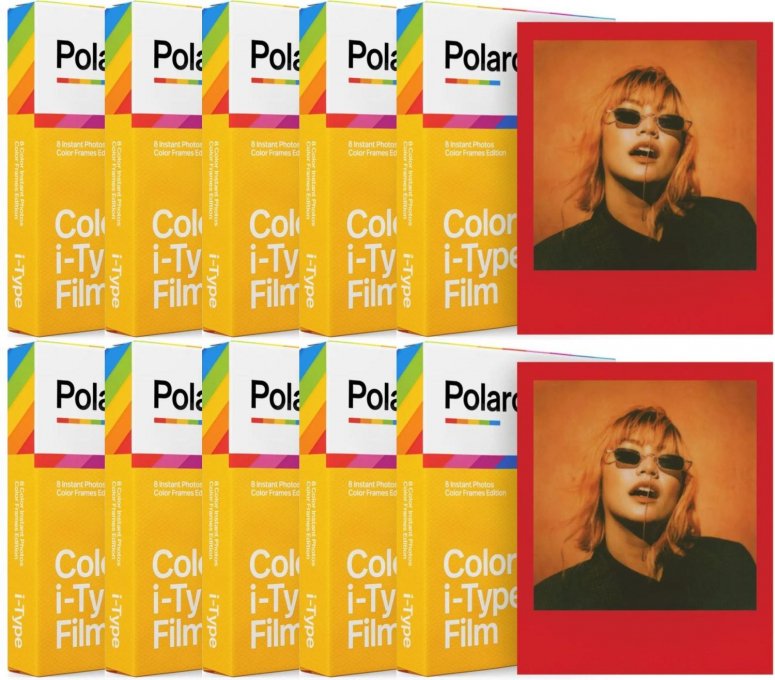 Polaroid i-Type Color Film Color Frames 10er Pack