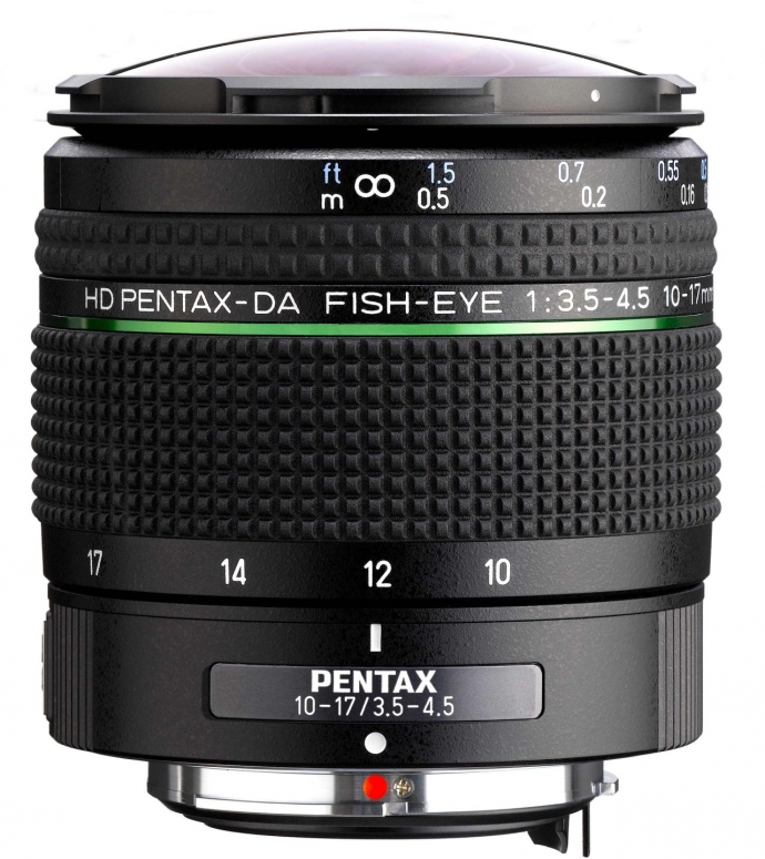 Caractéristiques techniques  Pentax HD DA Fish-Eye 10-17mm f3,5-4,5 ED