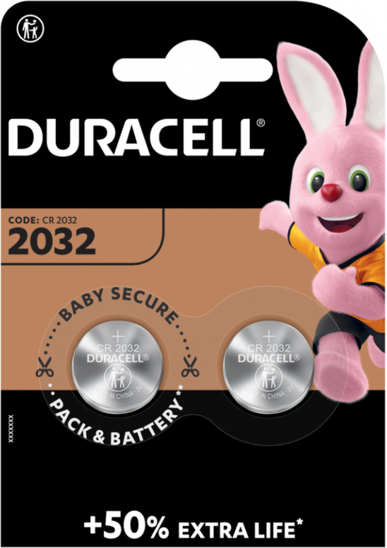 Duracell Knopfzelle CR2032 3V 2er Blister