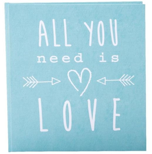 Goldbuch Wedding diary All you need is love turquoise