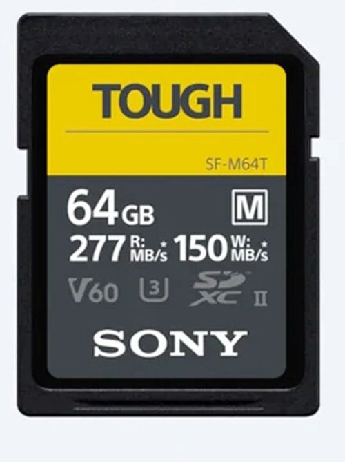 Sony SDXC-Karte 64 GB Cl10 UHS-II U3 V60 TOUGH