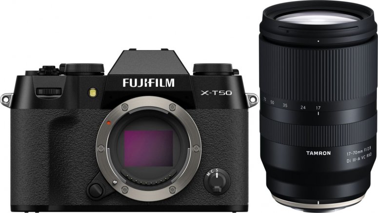 Technical Specs  Fujifilm X-T50 black + Tamron 17-70mm f2.8 Di III-A VC RXD