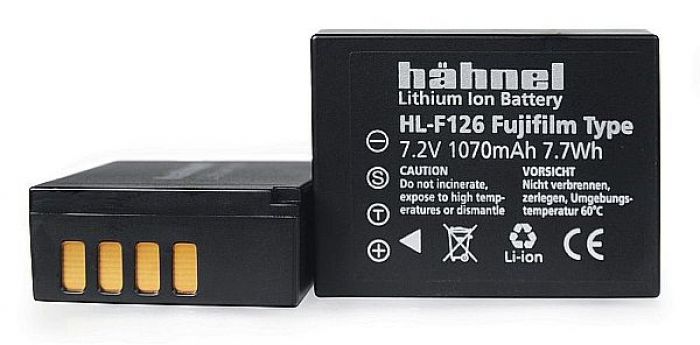 Hähnel HL-F126 Li-ion replacement battery type Fuji NP-W126