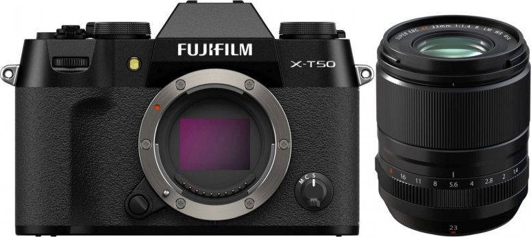 Accessoires  Fujifilm X-T50 noir + XF 23mm f1,4 R LM WR