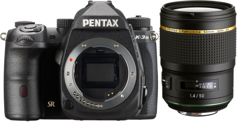 Accessories  Pentax K-3 Mark III black + HD 50mm f1.4 D-FA