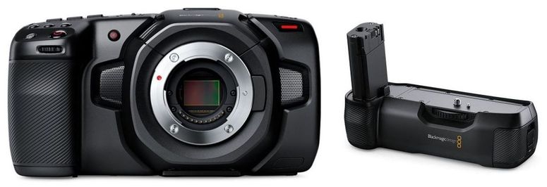 Blackmagic Pocket Cinema Kamera 4K + Batteriegriff