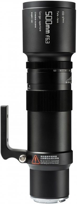 Caractéristiques techniques  TTArtisan 500mm f6,3 téléobjectif pour Sony E