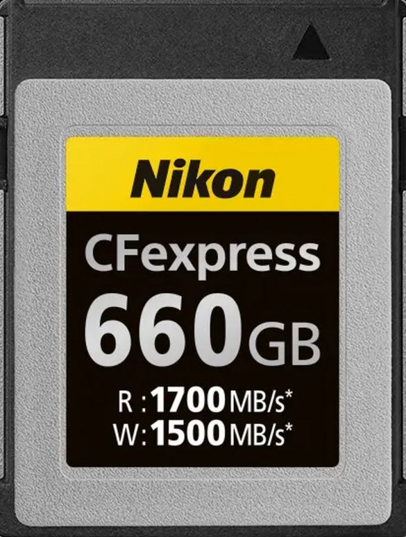 Caractéristiques techniques  Nikon CFexpress type B 660GB 1700MB/s