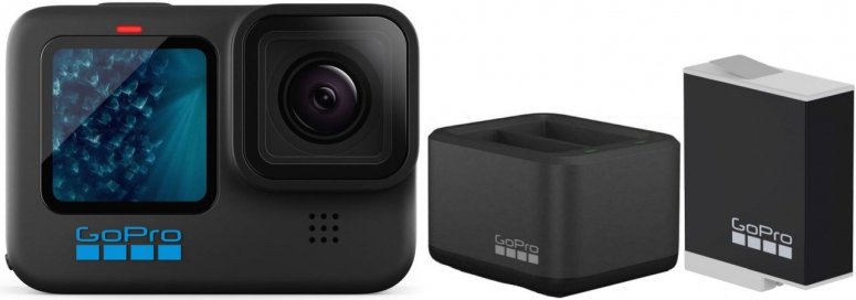 Caractéristiques techniques  GoPro HERO11 Black + Dual Charger + batterie Enduro
