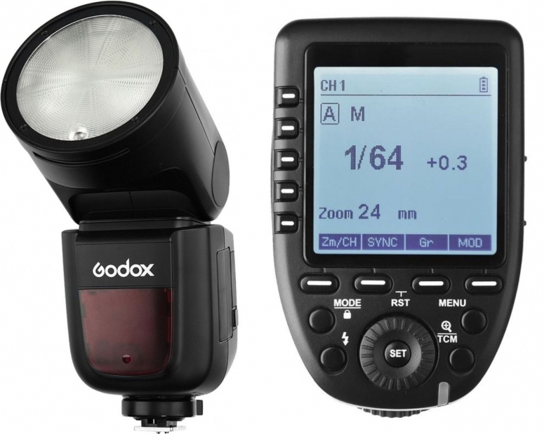 Godox V1O Rundblitz Olympus/Panasonic inkl. Akku und Xpro Transmitter