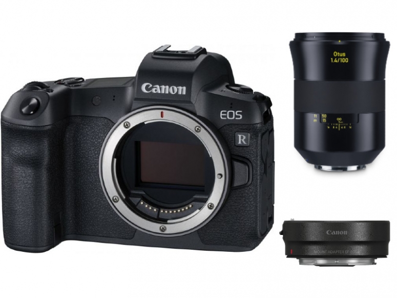 Zubehör  Canon EOS R + EF-Adapter + ZEISS Otus 100mm f1,4