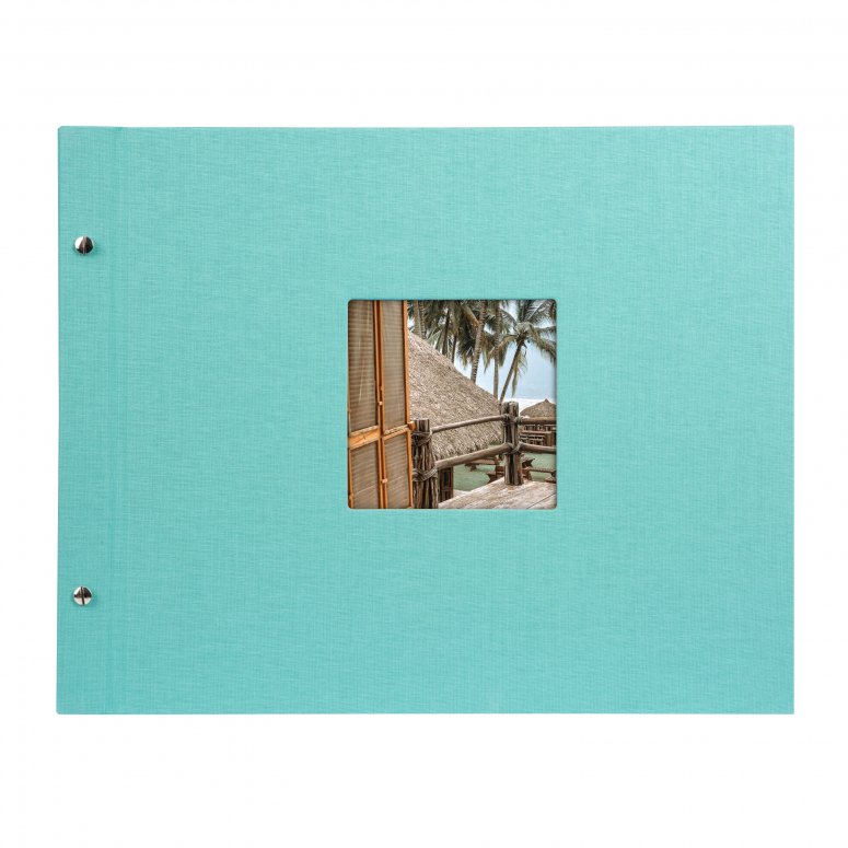 Technical Specs  Goldbuch Screw album 28807 Bella Vista 39x31cm aqua