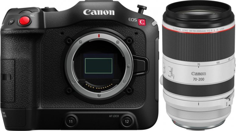 Zubehör  Canon EOS C70 Camcorder + RF 70-200mm f2,8 L IS USM