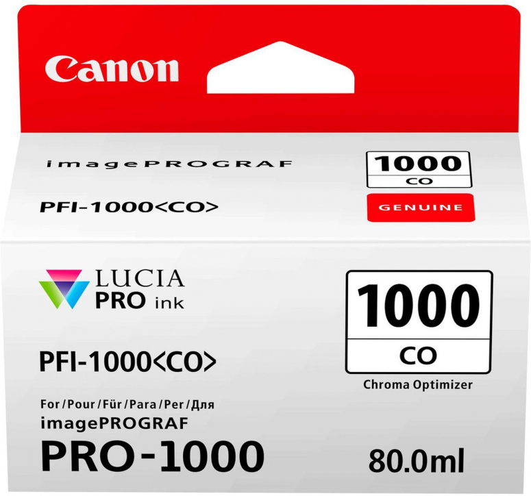 Technische Daten  Canon PFI-1000CO Tinte chroma optimizer