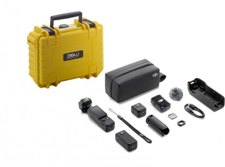 DJI Osmo Pocket 3 Creator Combo + B&W Case Yellow