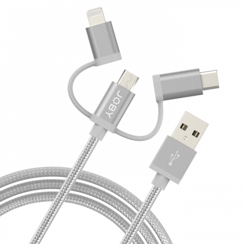 Joby ChargeSync Kabel 3in1 GR