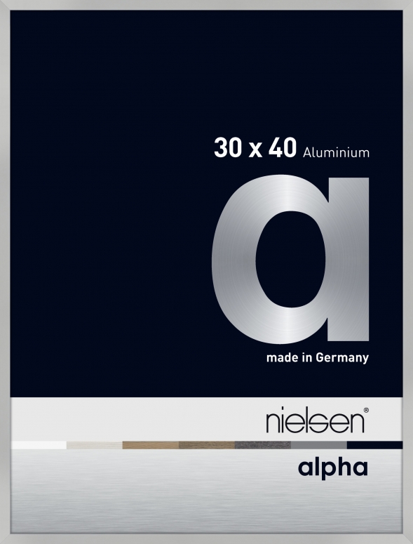 Nielsen Alu 1630004 Alpha silber matt 30x40cm