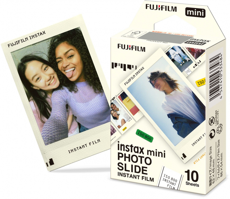 Caractéristiques techniques  Film glissant Fujifilm Instax Mini