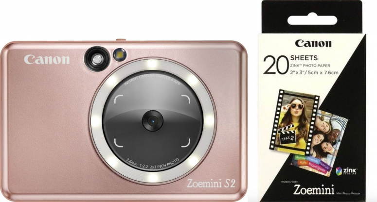 Canon Zoemini S2 rose gold + ZP-2030 20 sheets