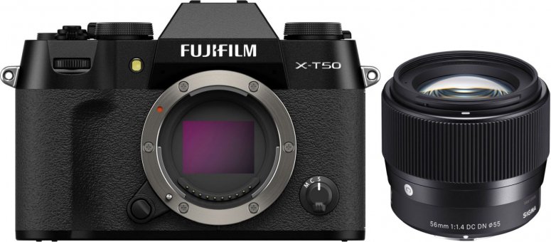 Accessoires  Fujifilm X-T50 noir + Sigma 56mm f1,4 DC DN (C)