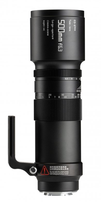 Technische Daten  TTArtisan 500mm f6,3 Tele für Canon EF