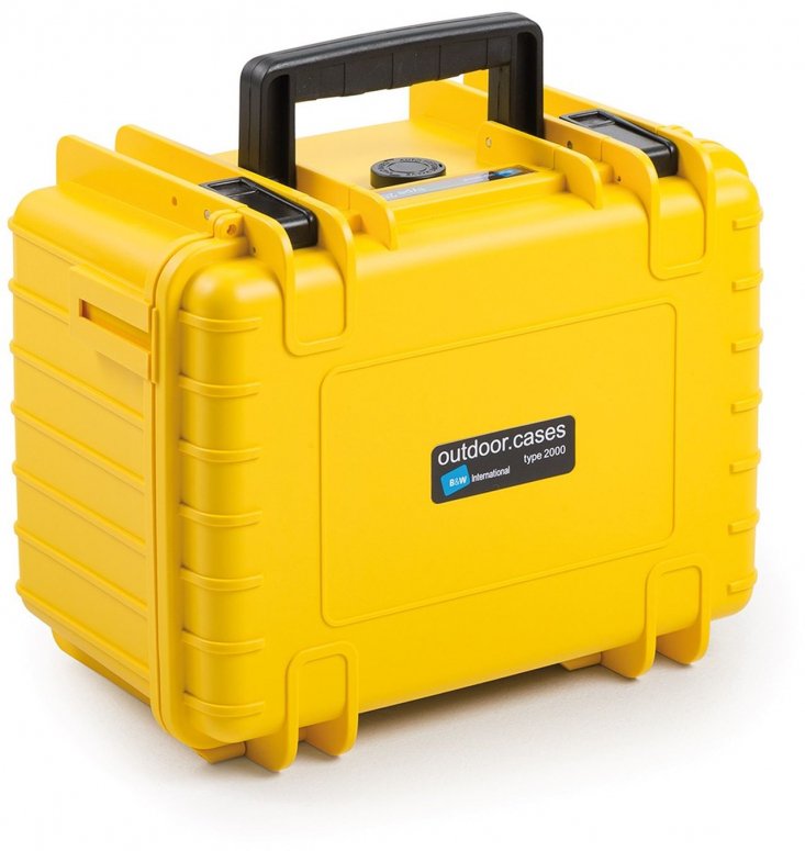 Zubehör  B&W Case Typ 2000 gelb für DJI Mini 3 Pro + Fly More Set 