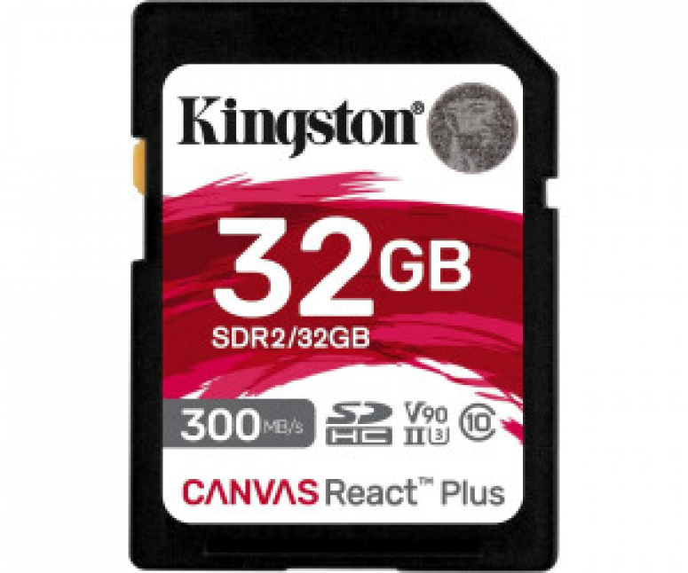Kingston SDHC Canvas React Plus 32GB 300MB/s V90 UHS II
