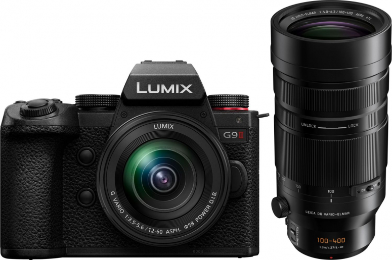 Zubehör  Panasonic Lumix G9 II + 12-60mm f3,5-5,6 + Leica DG 100-400mm f4,0-6,3