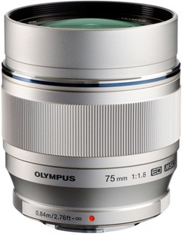 Olympus M.Zuiko Digital 75mm 1:1,8 ED silber