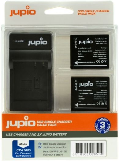 Jupio Kit DMW-BLG10E + Single Charger