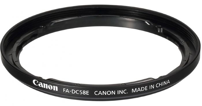 Caractéristiques techniques  Canon Adaptateur de filtre FA-DC58E