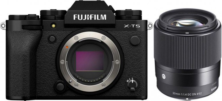 Zubehör  Fujifilm X-T5 Gehäuse + Sigma 30mm f1,4 DC DN (C)