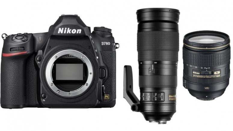 Caractéristiques techniques  Nikon D780 + AF-S 24-120mm f4G ED VR + AF-S 200-500mm f5,6 ED VR