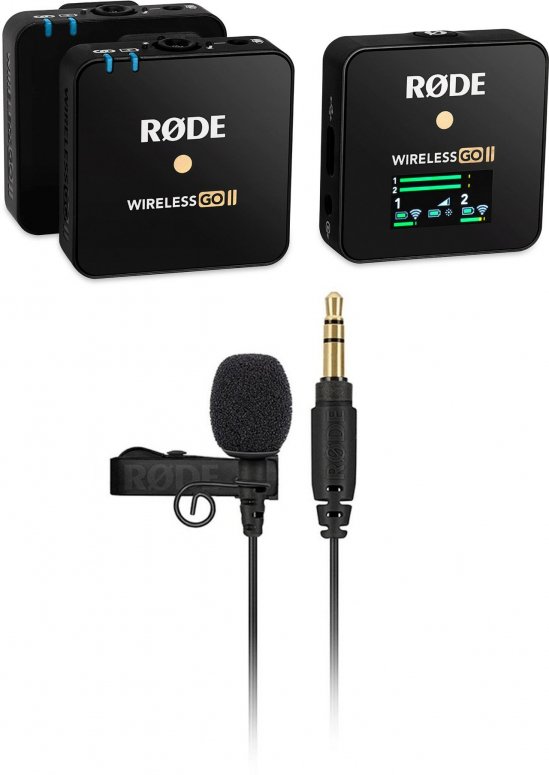 Technische Daten  Rode Wireless Go II + Lavalier GO Lavaliermikrofon