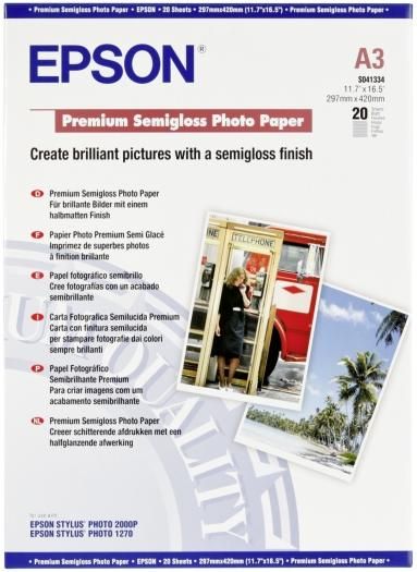 Epson Premium Photo Papier A3 semiglossy