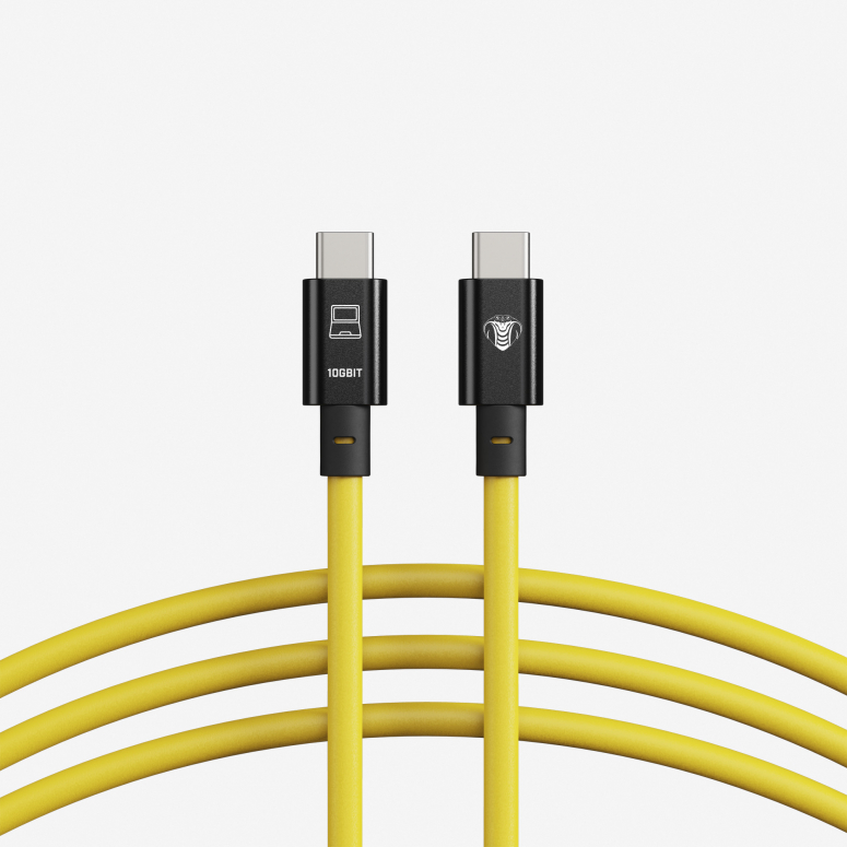 CobraTether USB-C an USB-C 10 Gbit/s 10m gelb