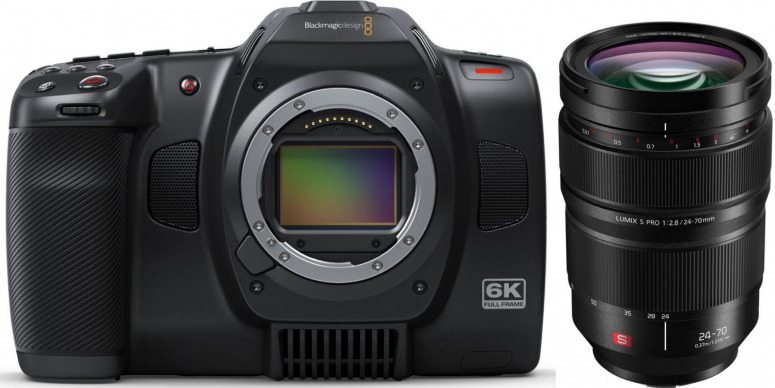 Technische Daten  Blackmagic Cinema Camera 6K + Panasonic Lumix S Pro 24-70mm f2,8