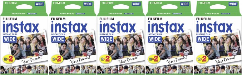 Fujifilm Instax WIDE Film DP 5 pack for 100 pictures