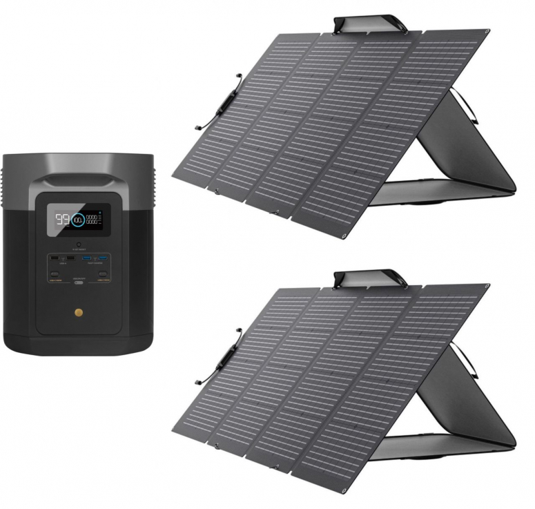 EcoFlow DELTA Max 2000 + 2x 220W panneau solaire