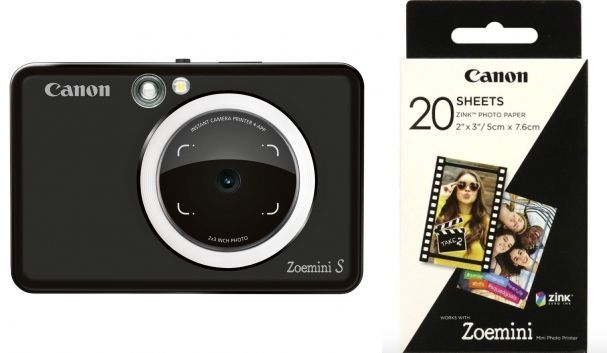 Zubehör  Canon Zoemini S schwarz + 1x ZP-2030 20 Bl. Papier