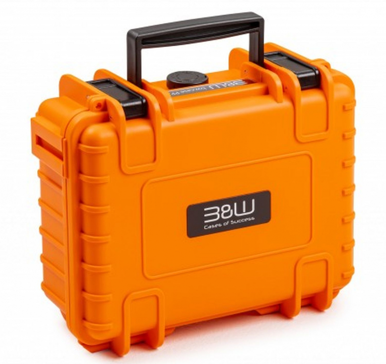 B&W Case Type 500 Orange avec insert en mousse