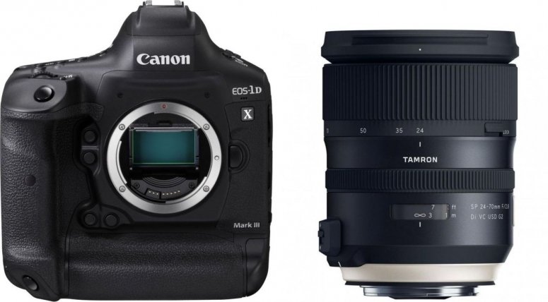 Zubehör  Canon EOS-1D X Mark III + Tamron 24-70mm f2,8 Di VC USD G2