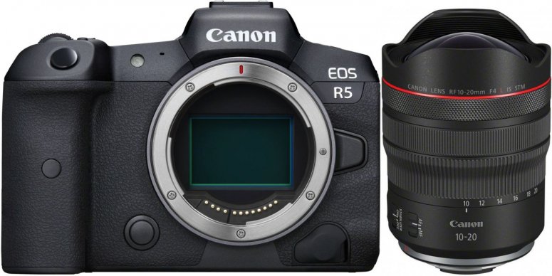 Caractéristiques techniques  Canon EOS R5 + RF 10-20mm f4 L IS STM