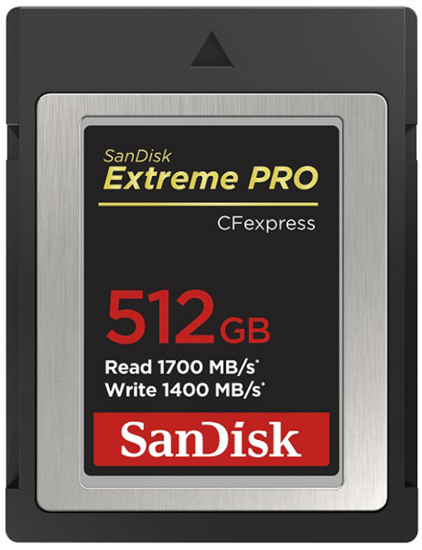 Caractéristiques techniques  Carte CFexpress SanDisk Extreme PRO 512GB