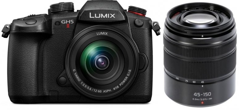 Zubehör  Panasonic Lumix GH5 II + Lumix 12-60mm f3,5-5,6 Asph. + 45-150mm