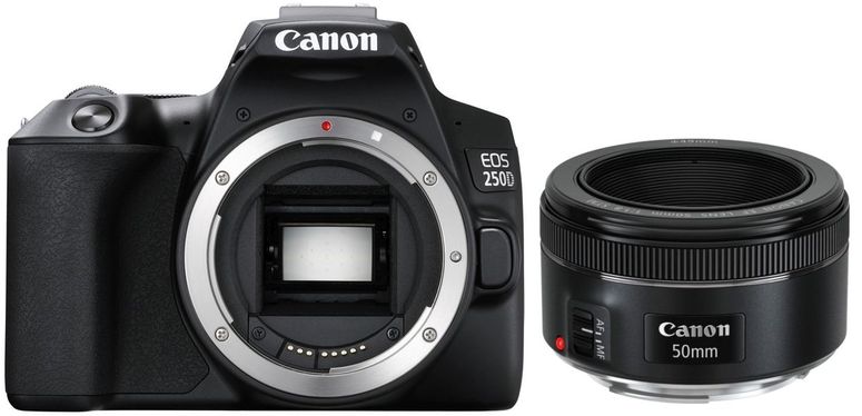 Zubehör  Canon EOS 250D Gehäuse + EF 50mm f1.8 STM